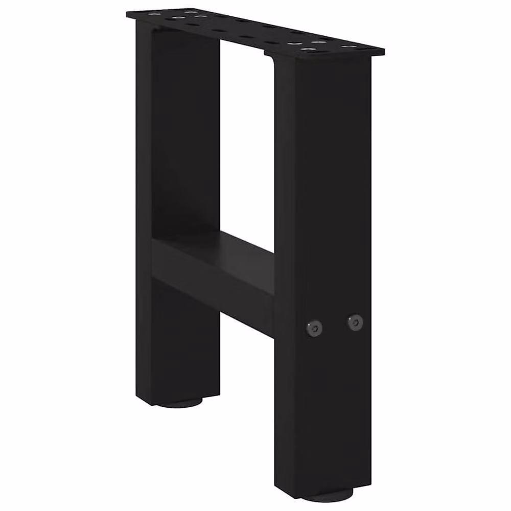 Berkfield Home Matt Black Steel Coffee Table Legs, 2 Pieces, H: 30 cm x W: 30 cm – 3