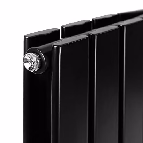 MCC Direct Designer Flat Panel Central Heating Radiator, Black, H 160 x W 27.2 x D 2.72 cm – 3