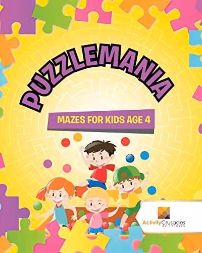 Activity Crusades Mazes for Kids Age 4 Multicolour Paper Activity Book