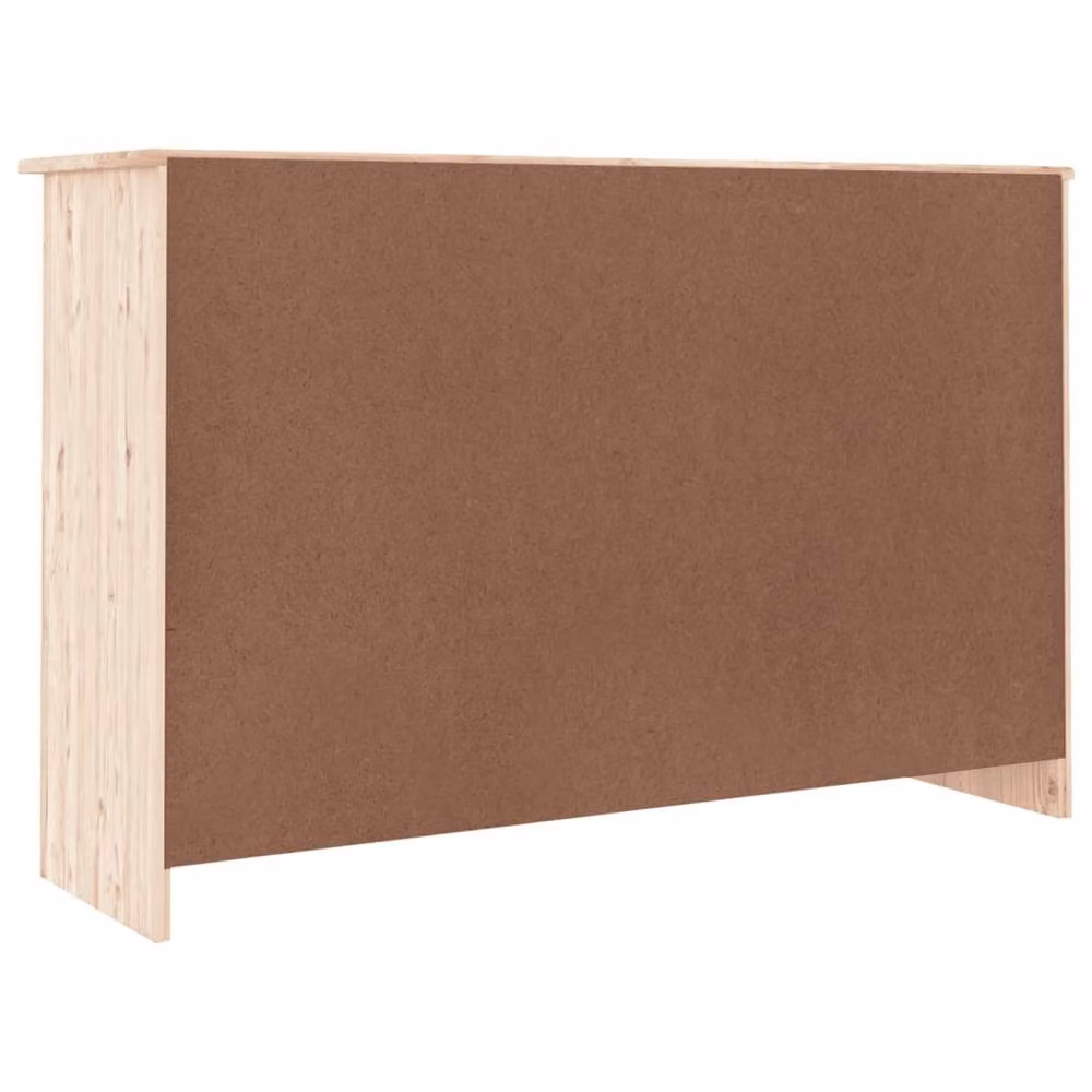 Berkfield Home Alta Sideboard in Solid Pine Wood, Sand/Beige, W/D/H: 112 x 35 x 73 cm – 2