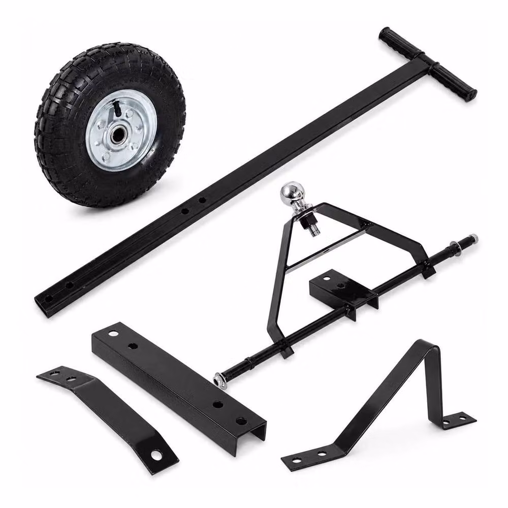 NESTLUNE H-Duty Metal Caravan Trailer Dolly Mover in Matt Black – 2
