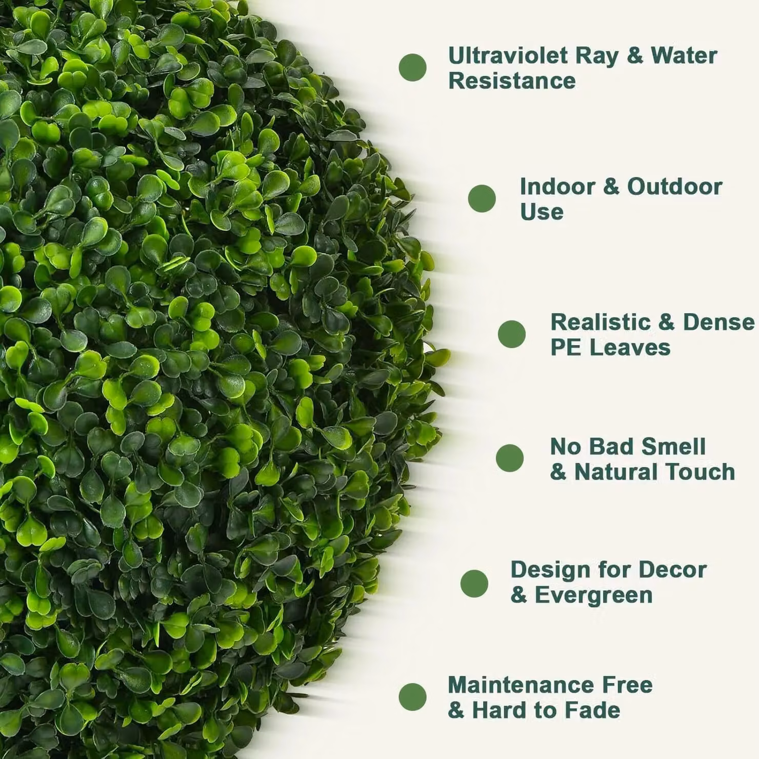 MANTRARAJ Solar Powered 20 LED Flower Lights Topiary Ball Garden Decoration, Green, Diameter: 28 cm – 2