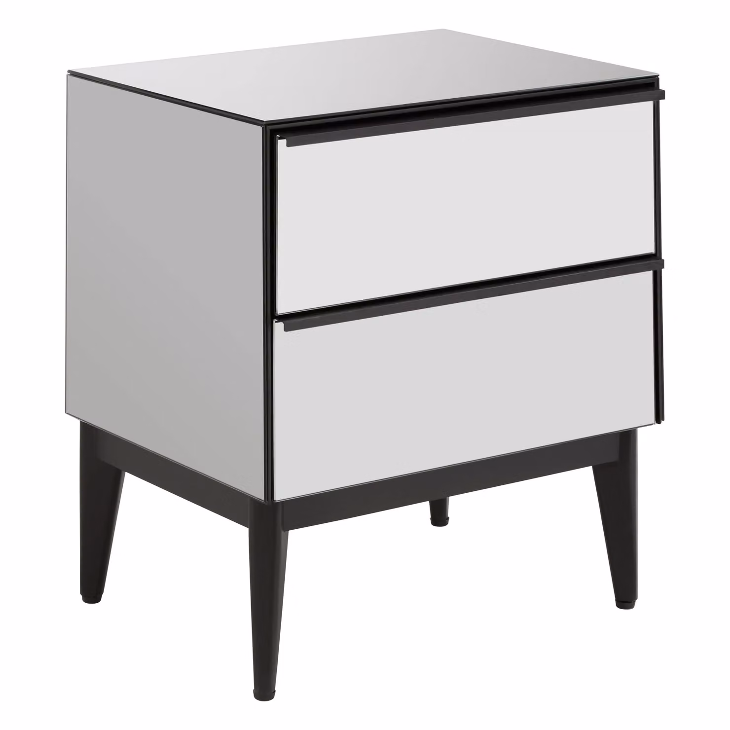 Orsina Modern 2 Drawer Chest in Grey – 2