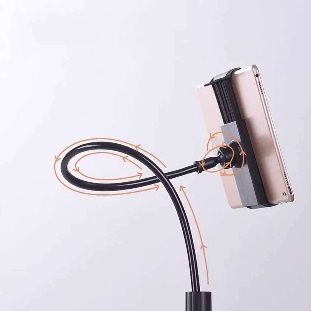 FLAVORA 360 Gooseneck Phone Clamp Stand Bed Clip Flexible Long Arm Bracket in Black – 2