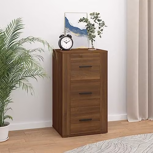 vidaXL Modern Sideboard in Brown Oak, W/D/H: 40 x 33 x 70 cm – 2