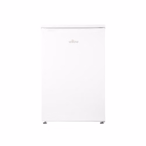 Willow WUC55LW 126L Under Counter Small Fridge with LED Interior Light and Reversible Door, White, W/D/H: 54.5 x 39.0 x 84.5 cm