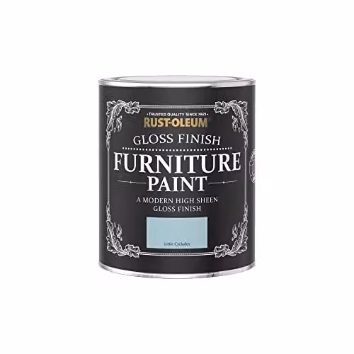 Rust-Oleum Gloss Furniture and Skirting Board Paint in Blue, 750ml – 3