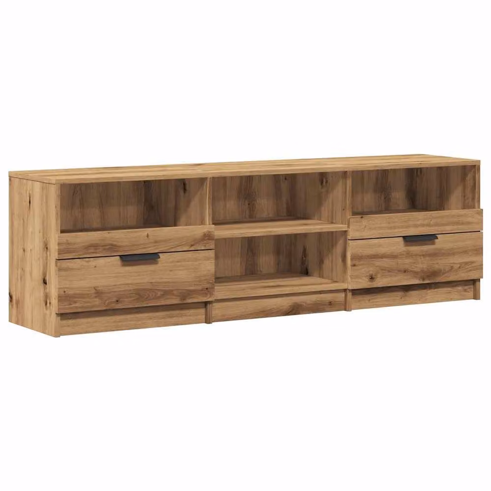 Berkfield Home Artisan Oak TV Cabinet in Brown, W/D/H: 150 x 33.5 x 45 cm – 2