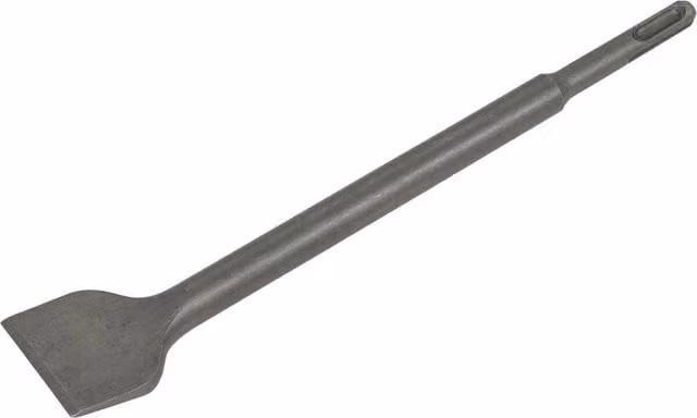 Loops Grey Cranked Impact Chisel with SDS Plus Shank for Stone Demolition, W: 40 mm, L: 250 mm