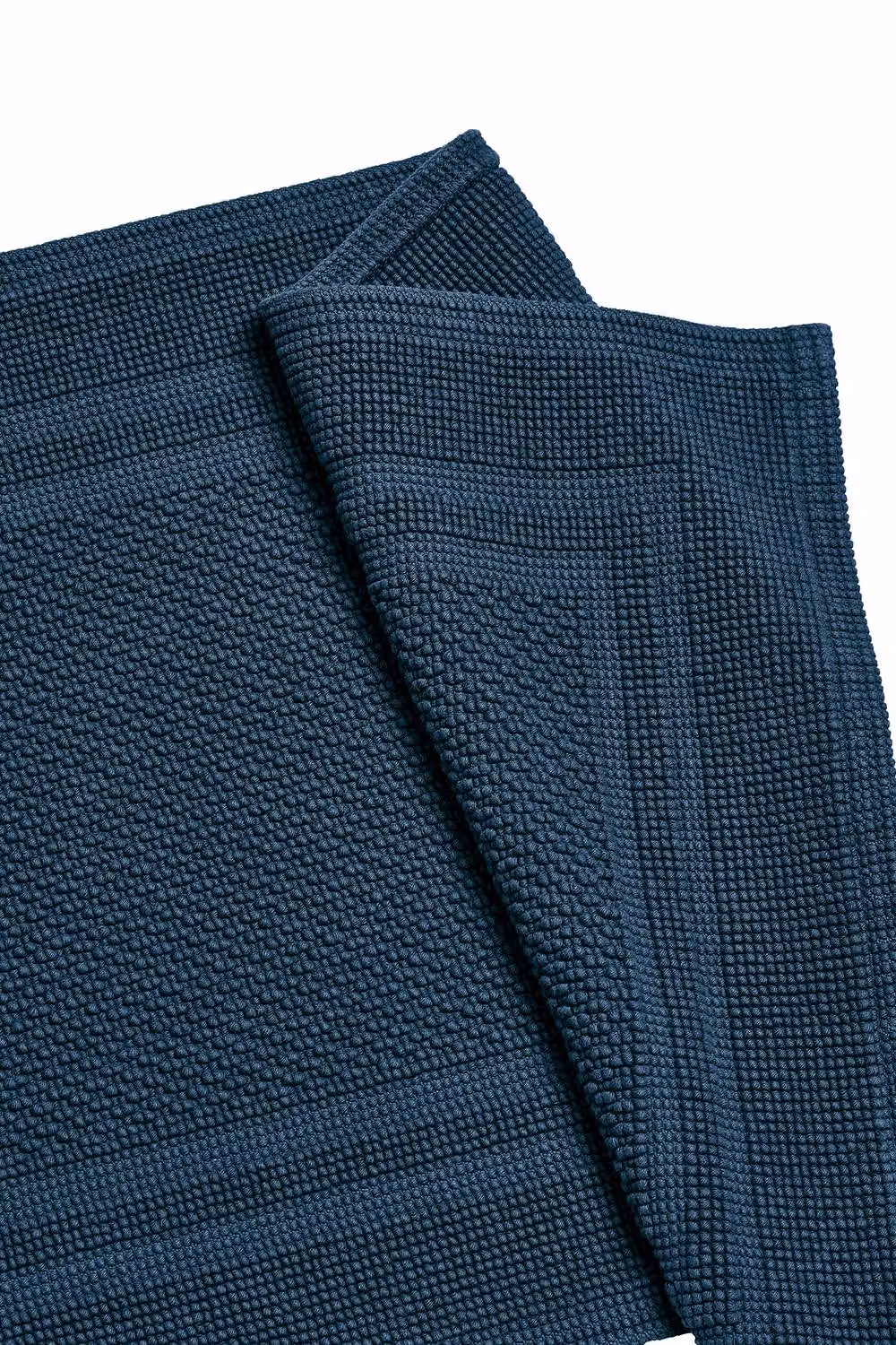 Christy Fina Luxury Heavyweight Woven Cotton Bath Mat in Blue – 2