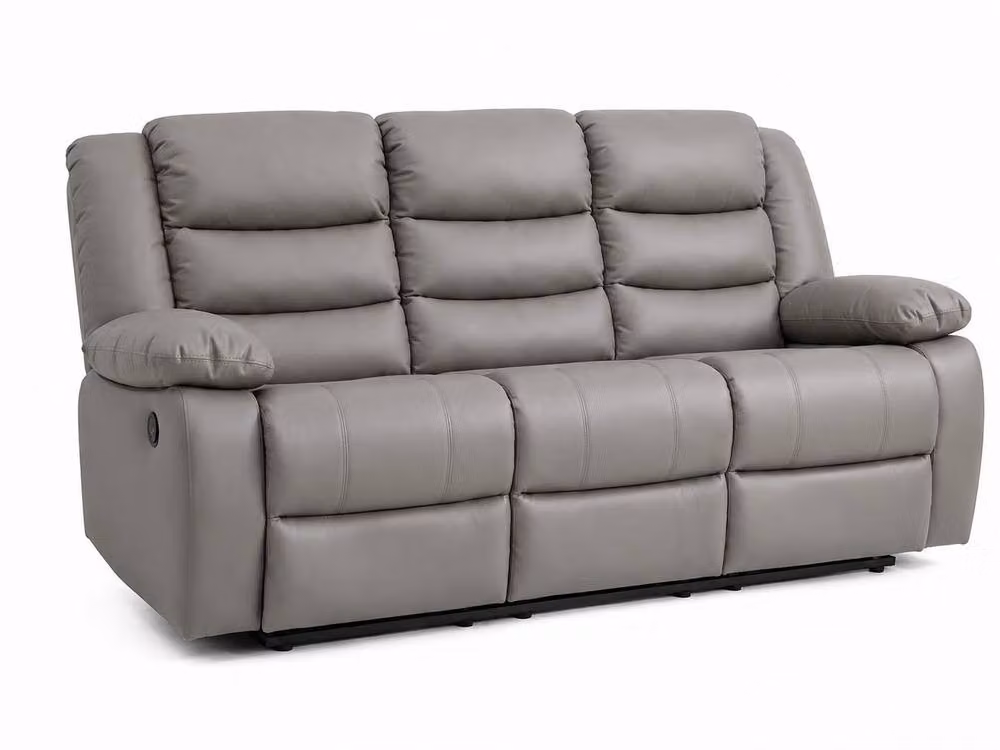 My New Sofa MNS Roma 3+2 Seater Leather Manual Recliner Set in Grey – 2