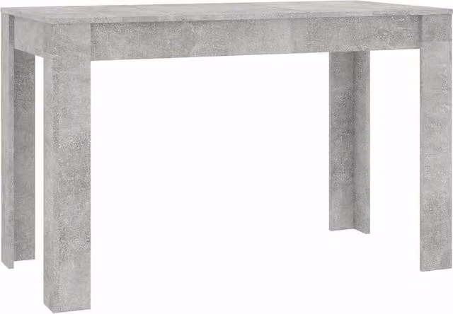 Berkfield Home Modern Rectangular Dining Table in Concrete Grey, W/D/H: 120 x 60 x 76 cm – 1