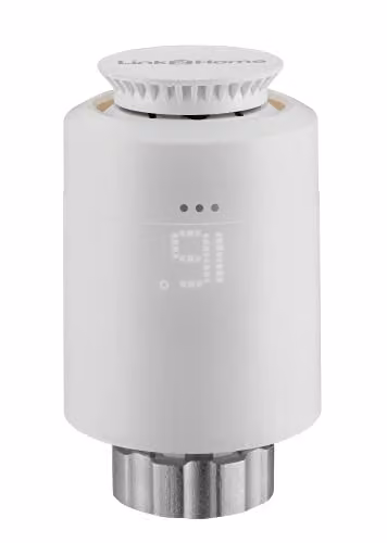 Link2Home Zigbee Thermostatic Radiator Valve in White with App and Voice Control