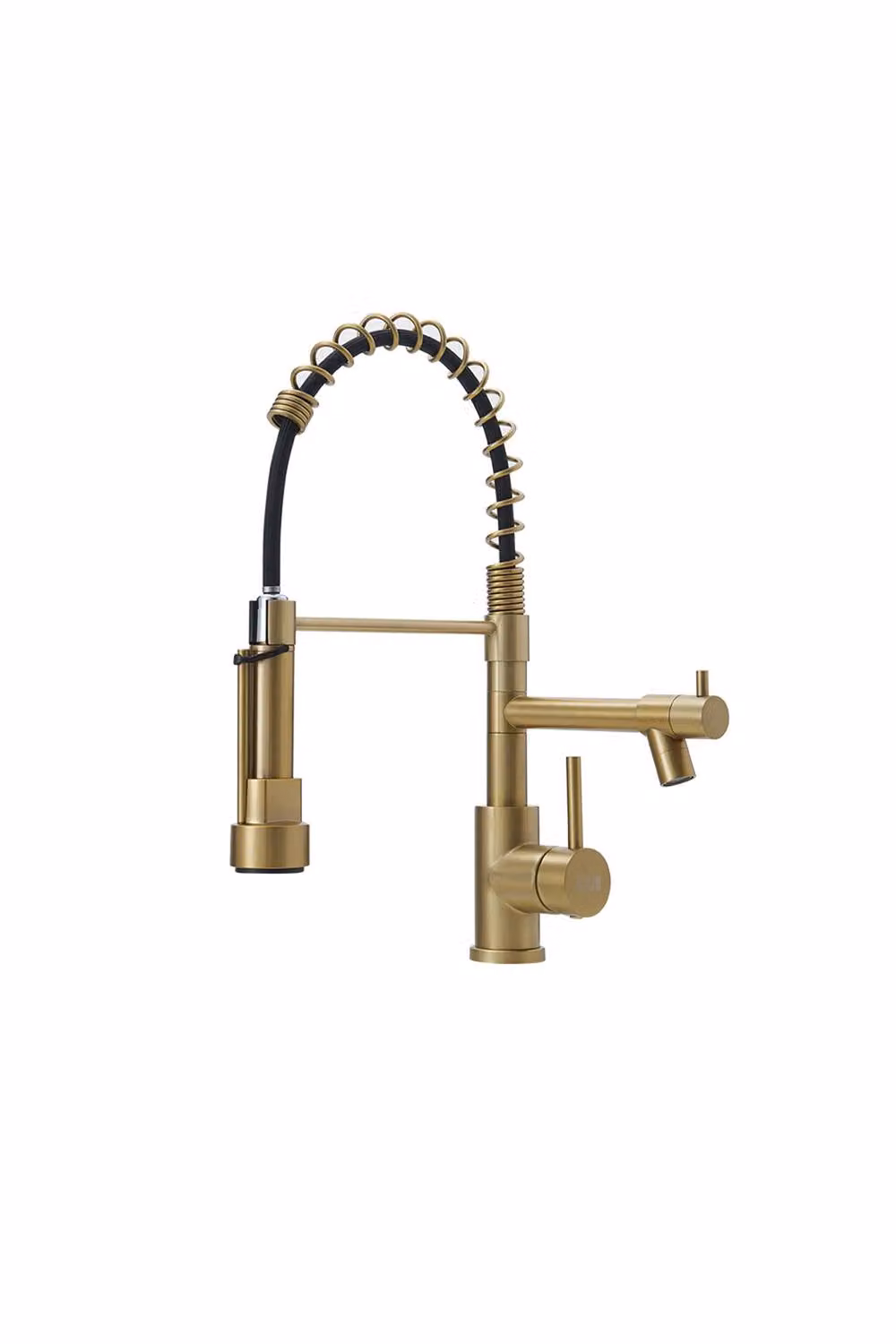 ExtraStar Stainless Steel Kitchen Faucet with Pull-Down Sprayer and Pot Filler in Gold – 2