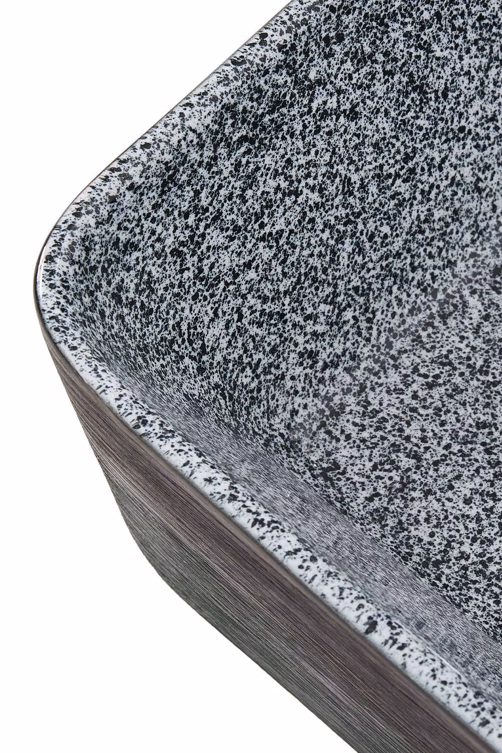 Living and Home Rectangular Ceramic Countertop Vessel Sink with Waste Kit in Grey and Multicolour, W/D/H: 40 x 31 x 13 cm – 5