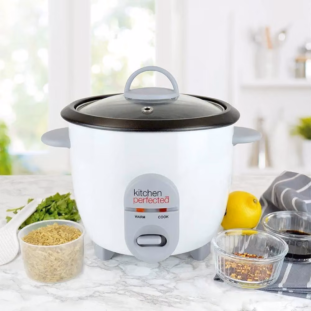 Lloytron Rice Cooker with Keep Warm Function, White, 0.8 l – 3