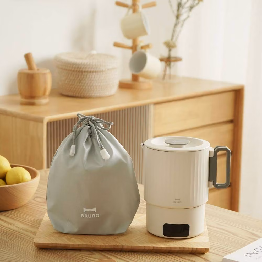 BRUNO Digital Travel Pot in Anthracite with Timer and Stainless Steel Interior – 5