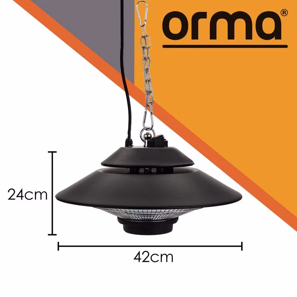 VFM e-Store Deluxe Ceiling Mounted Infrared Heater in Black – 3