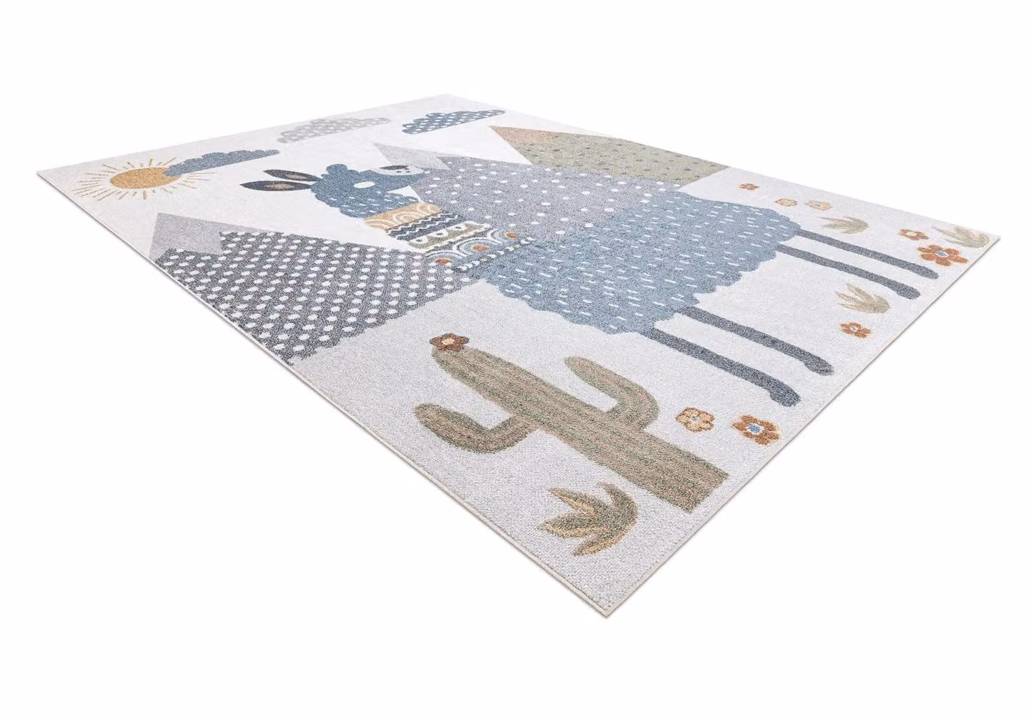 RugsX Bono Rectangular Kids Motif Rug in Yellow and Multicolour, W: 120 cm, L: 170 cm – 2