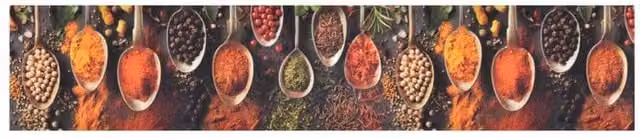 Berkfield Home Washable Spoon and Spices Kitchen Rug, Multicolour, W: 60 cm, L: 300 cm – 1