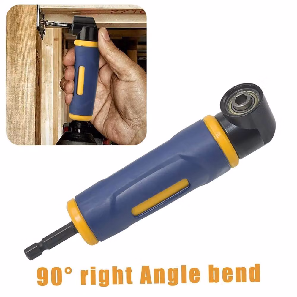 KORVIXA Blue Right Angle Screwdriver Adapter Bit Holder, Length: 12.5 cm – 3
