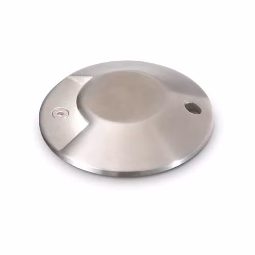 Netlighting Rocket1 Integrated LED Outdoor Recessed Ground Downlight Lamp in Grey Stainless Steel with Warm White 3000K IP65 Rating