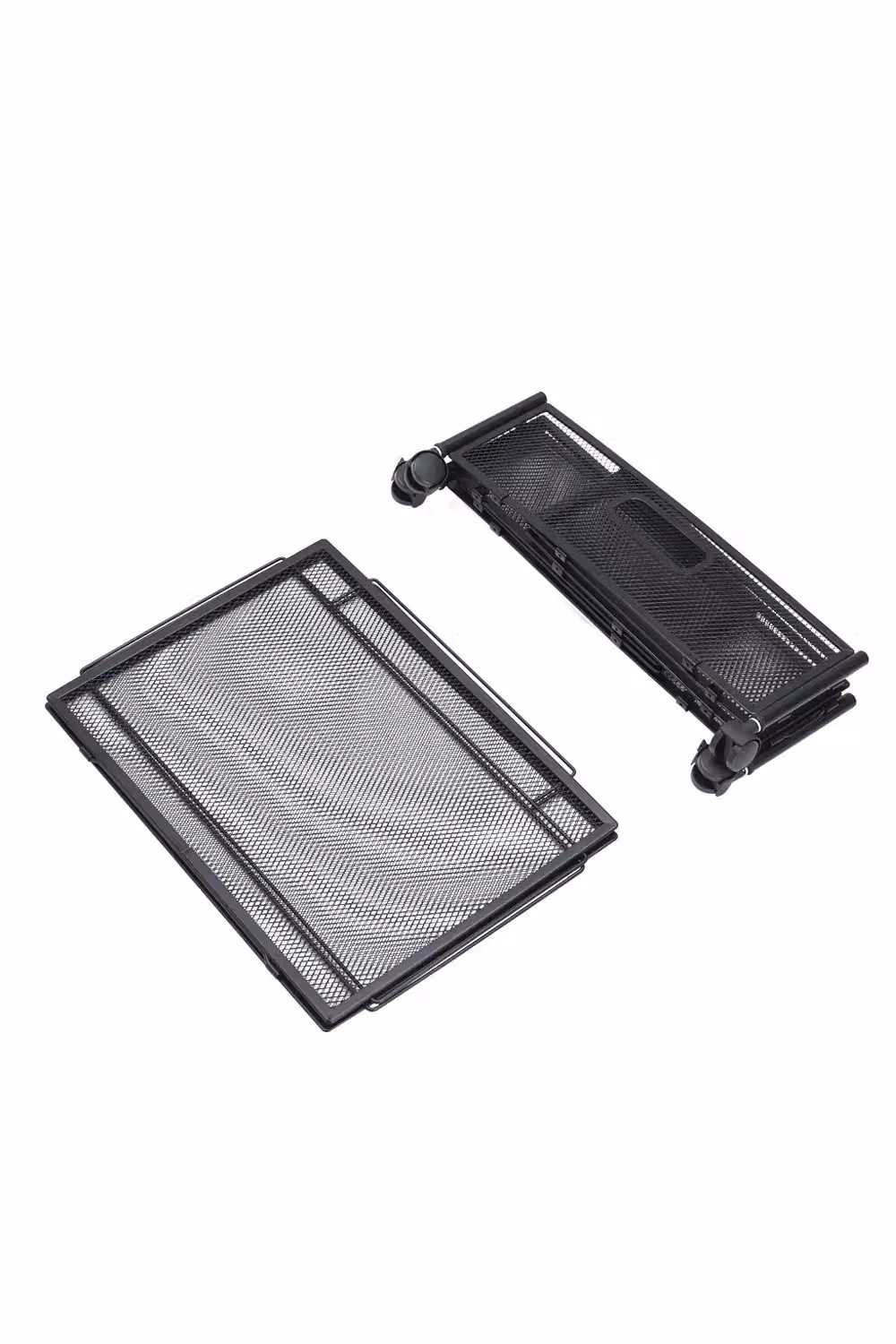 Living and Home Black Metal Mesh Underbed Storage Container with Wheels and Foldable Design – 3