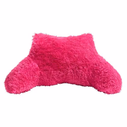 OHS Fluffy Fleece Reading Cushion with Arms in Pink, W/D/H: 60 x 45 x 40 cm – 2