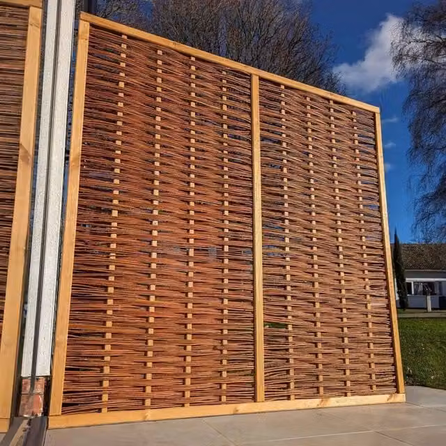 Access Garden Products Woven Willow Fencing Hurdles, Brown, W: 182.88 cm, H: 91.44 cm