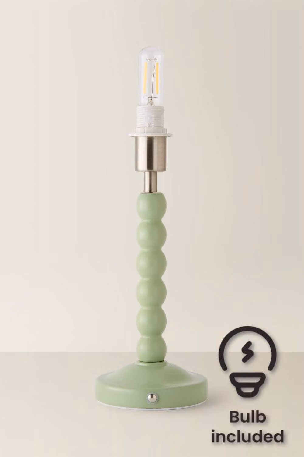 ValueLights Bobbins Bobble Rechargeable Portable Table Lamp Base in Green – 2