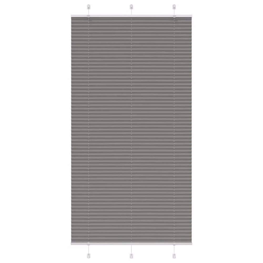 Berkfield Home Single Pleat Fabric Blind in Anthracite Grey, W: 105 cm, H: 200 cm – 2
