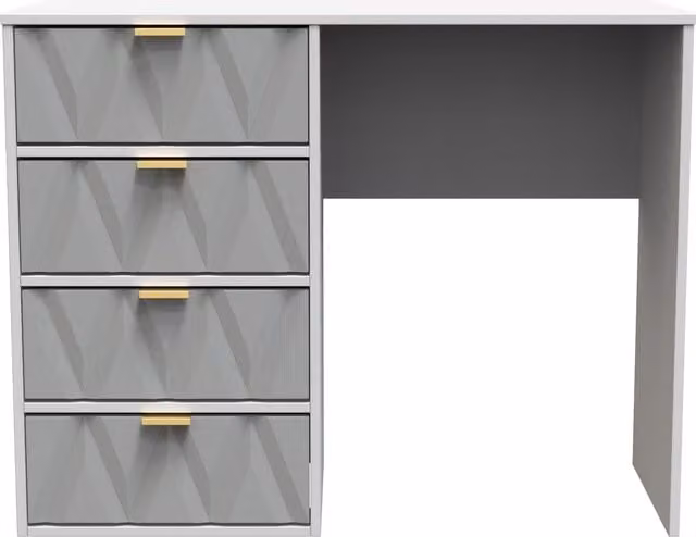 Ready Assembled 2 U Dallas 4 Drawer Vanity in Mid Grey – 1