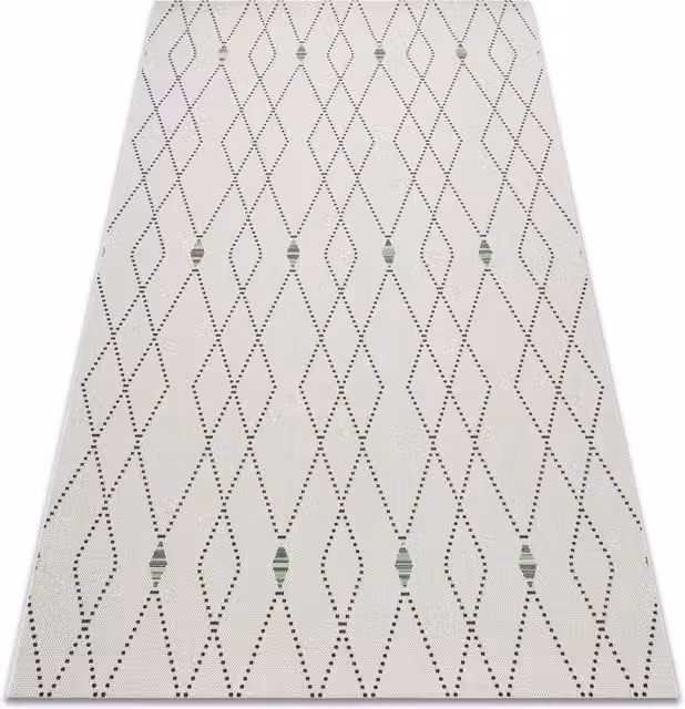 RugsX White Modern Flat Weave Polypropylene Rug, W: 160 cm, L: 230 cm – 1