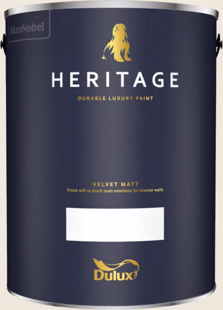 Dulux Trade Heritage Matt Dispersion Paint, White, 5 l