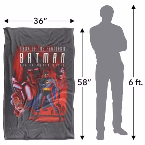 LOGOVISION Batman Phantasm Super Soft Silky Touch Fleece Throw Blanket, Multicolour, W: 91.44 cm x L: 147 cm – 4