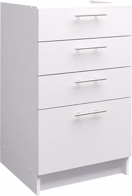 SPETLEK Kitchen Drawer Unit in White with Fixed Height: 50 cm