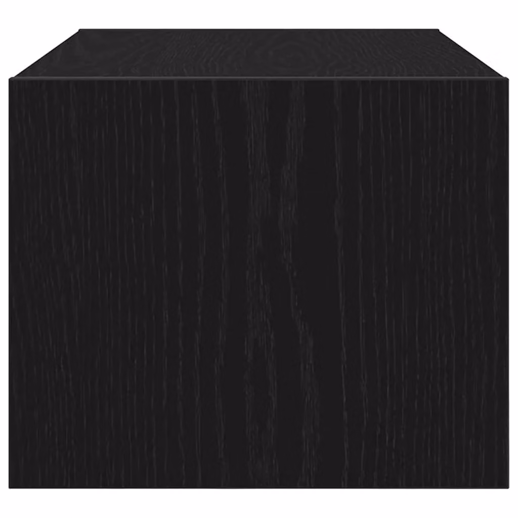 Berkfield Home Modern Wall Mounted TV Cabinet in Black Oak, W: 60 cm, D: 25.5 cm, H: 25.5 cm – 3