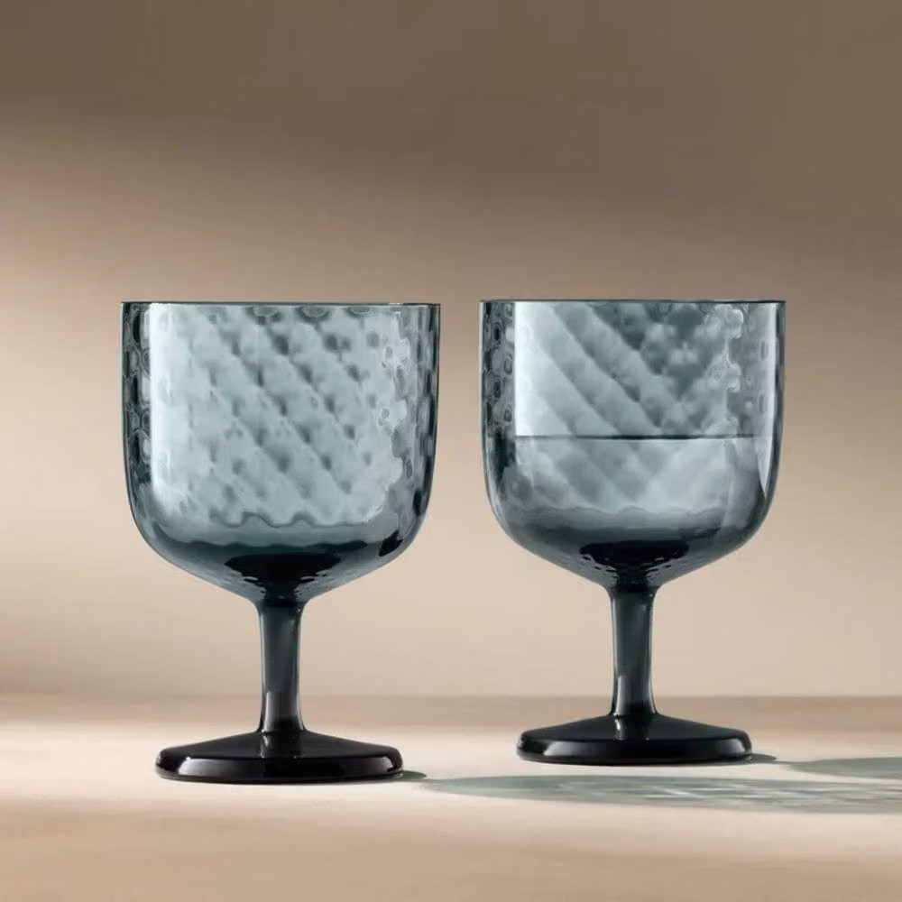 LSA Dapple Blue Wine Glass, 325ml, Set of 2 – 3