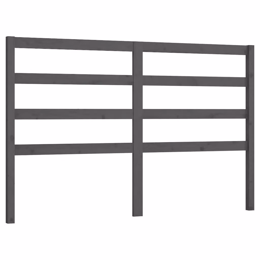 Berkfield Home Grey Solid Wood Pine Bed Headboard, W: 166 cm, D: 4 cm, H: 100 cm – 2