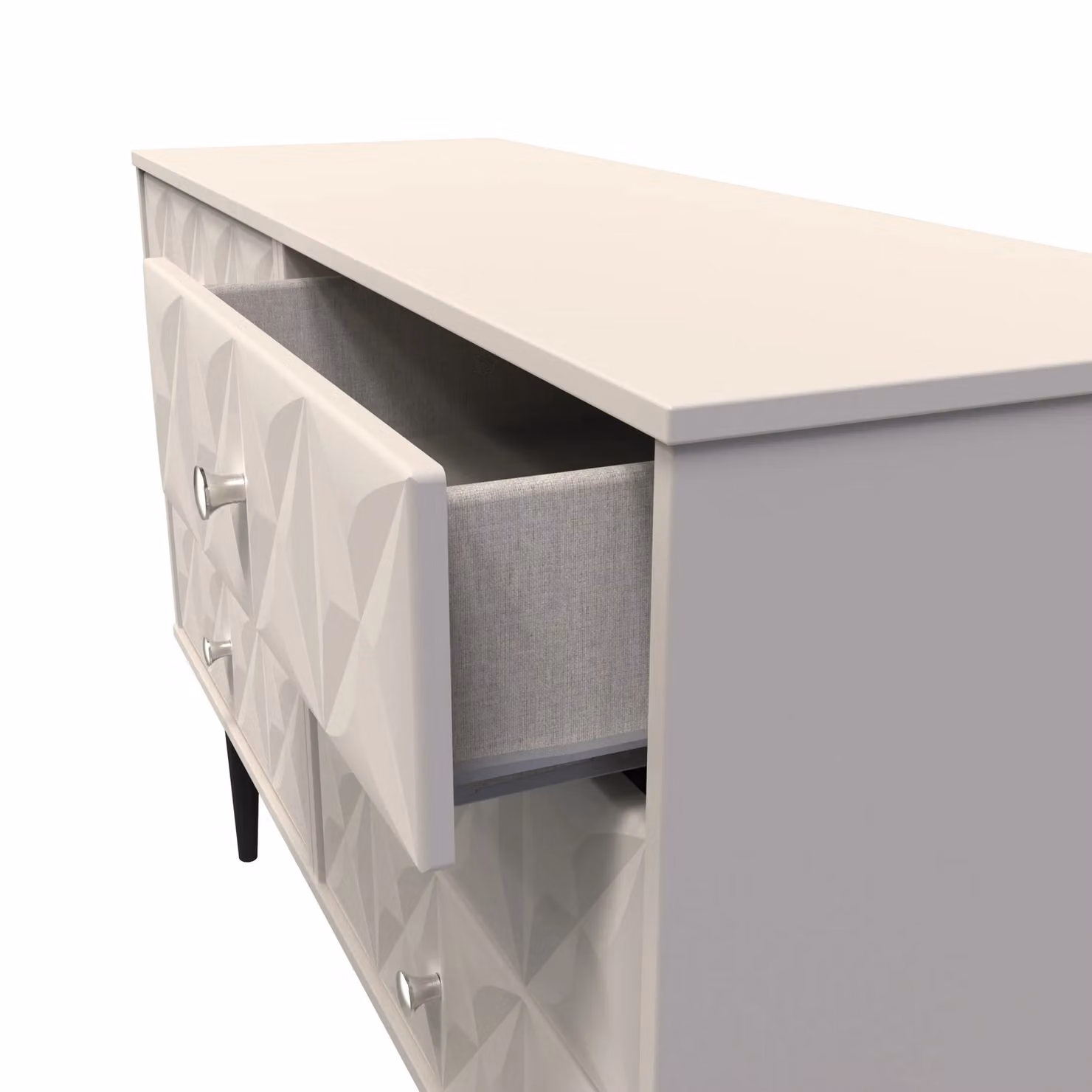 2 U Toledo 6 Drawer Chest in Taupe, Ready Assembled – 2