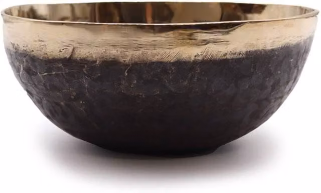 KDMD Extra Large Gold Singing Bowl with Resonant Tone, Diameter: 21 cm, Weight: 1200 g