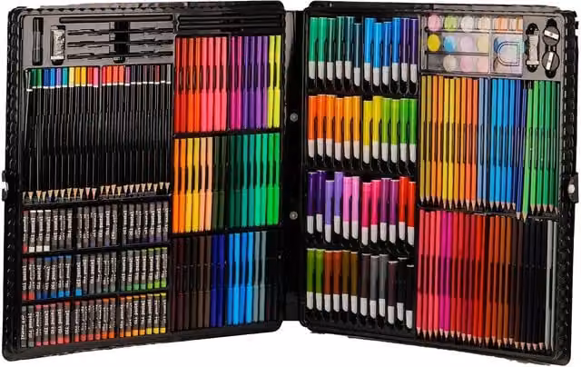 Crafty Club 258 Piece Jumbo Art Set for Children, Multicolour