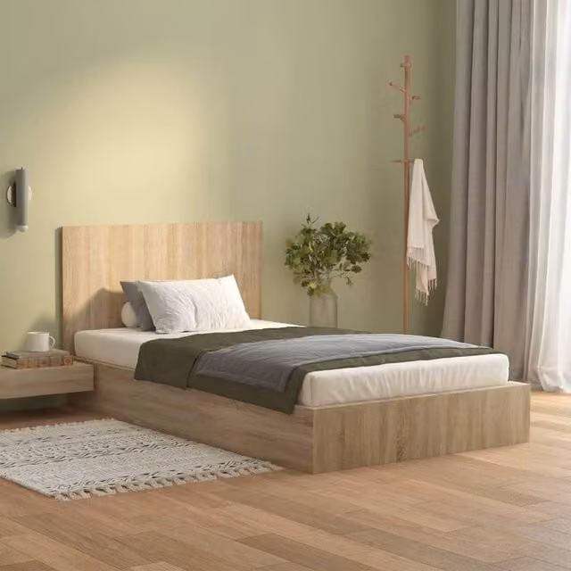Berkfield Home Classic Bed Headboard in Sonoma Oak, Light Brown, W: 120 cm, D: 1.5 cm, H: 80 cm