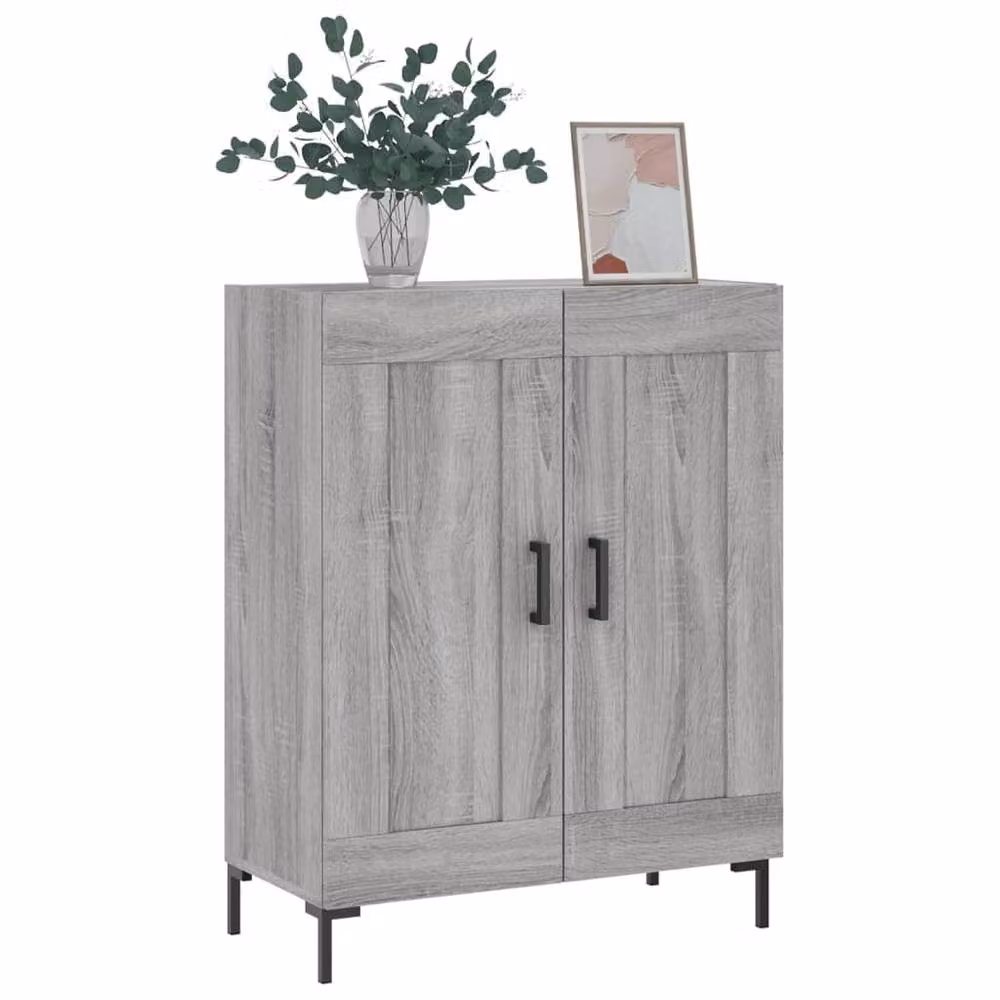 Berkfield Home Grey Sonoma Sideboard in Engineered Wood W/D/H: 69.5 x 34 x 90 cm – 3