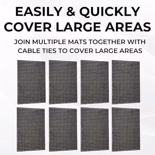 Ark Mat Black Rubber Safety Grass Mat for Playgrounds W: 150 cm, D: 100 cm, H: 1.6 cm – 5