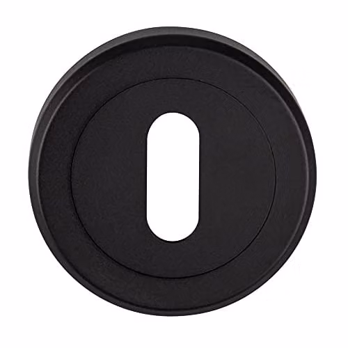Loops 51mm Lock Profile Escutcheon with Chamfered Edge and Concealed Fix in Matt Black – 2