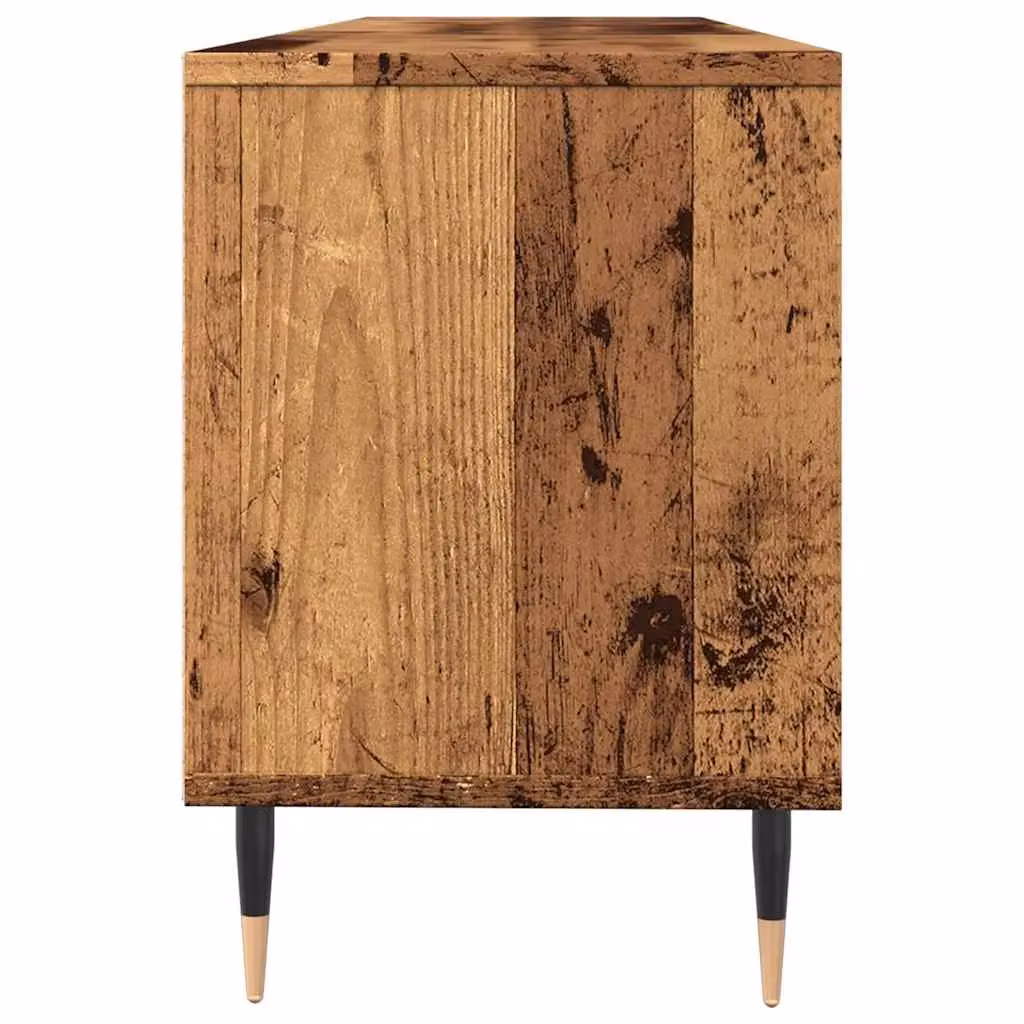 Berkfield Home Industrial TV Cabinet in Brown Old Wood, W/D/H: 150 x 30 x 44.5 cm – 4