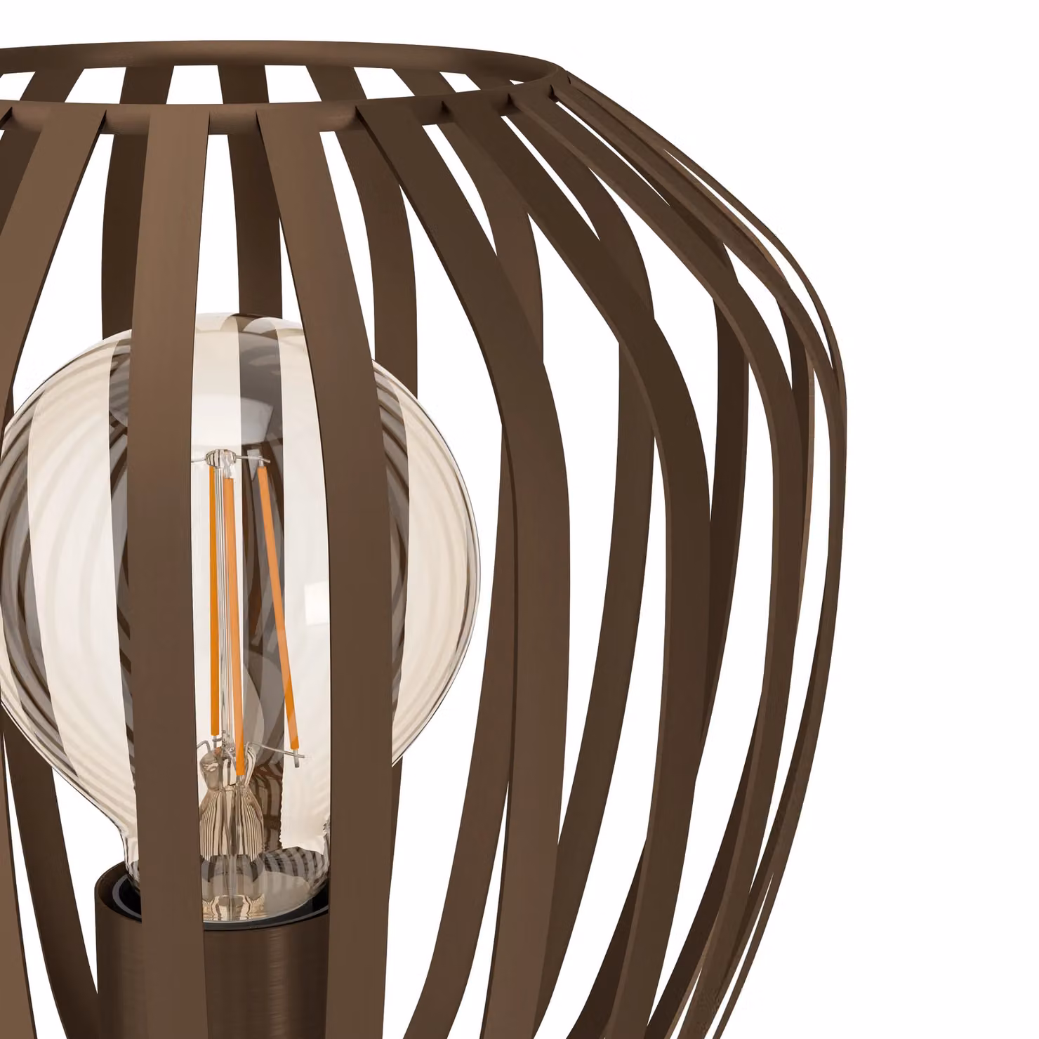 Eglo Espinal Modern Metal Table Lamp in Brown and Bronze, H 22.5 cm x W 19.5 cm x D 19.5 cm – 2