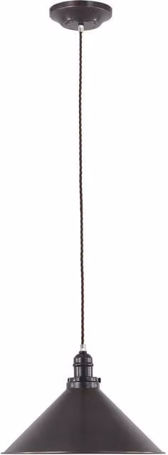 Netlighting Provence Dome Ceiling Pendant Light in Old Bronze and Brown with E27 Fitting