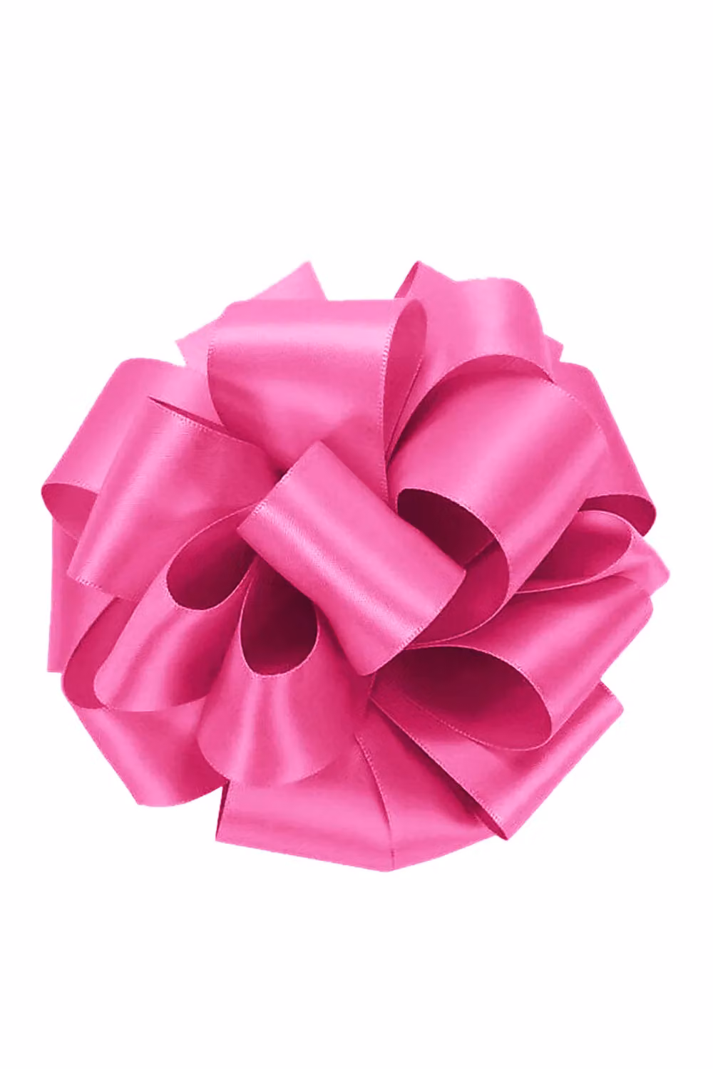 Neel Blue Double Sided Satin Polyester Ribbon Roll, Width: 2.5 cm, Length: 25 m in Pale Pink